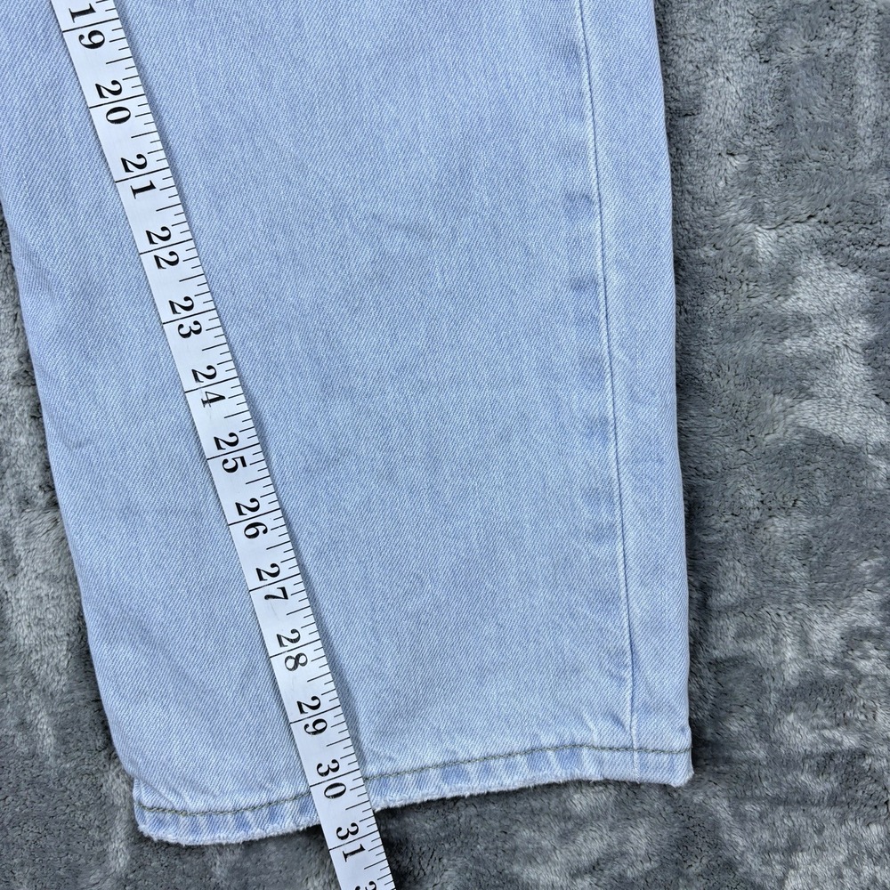 Levis Womens Jeans Low Pro Straight Distressed High Rise Y2K Light Wash Size 32 - Picture 13 of 16
